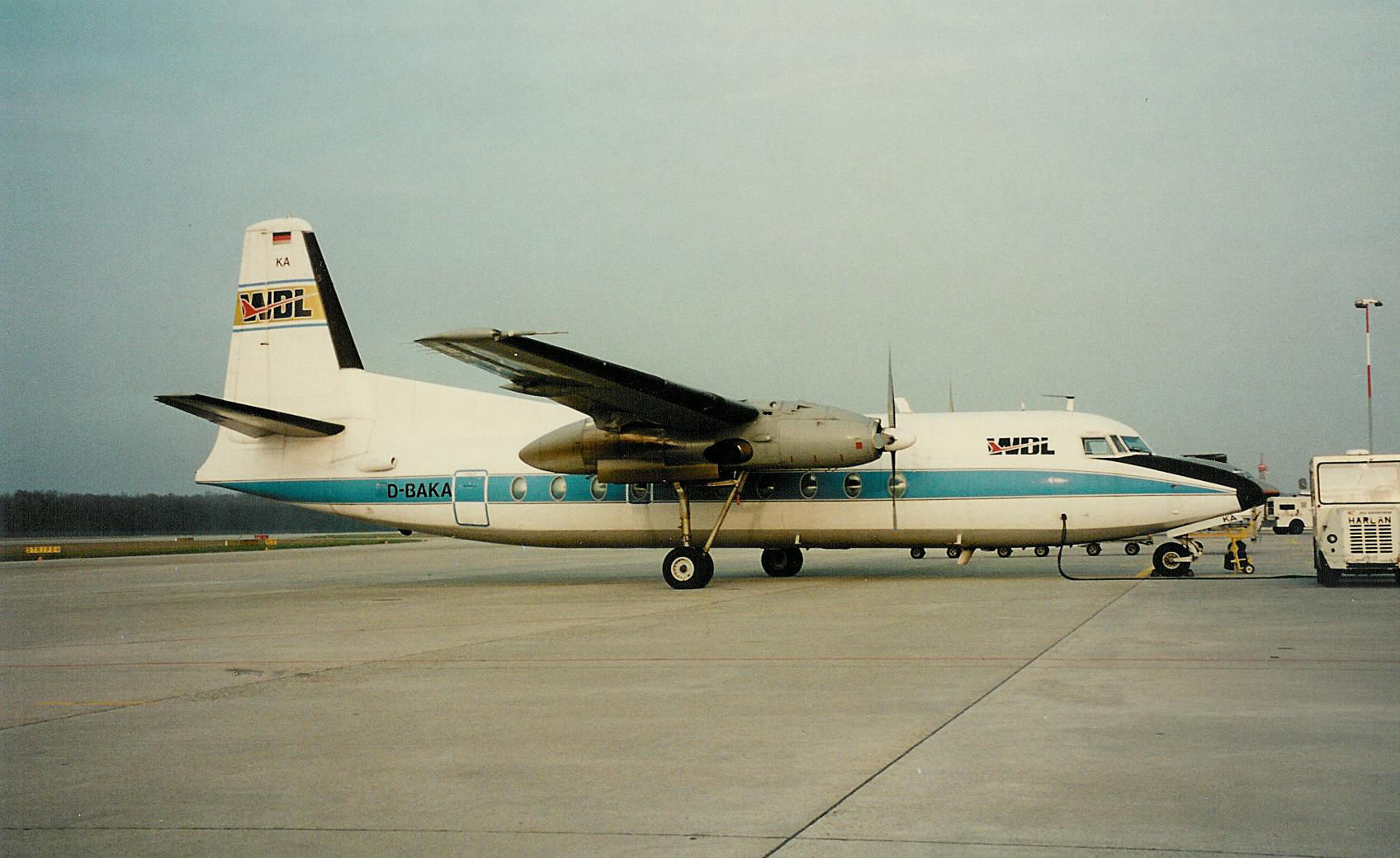 D-BAKA Fokker F27 of WDL AL00317 D-BAKA Fokker F27 of WDL