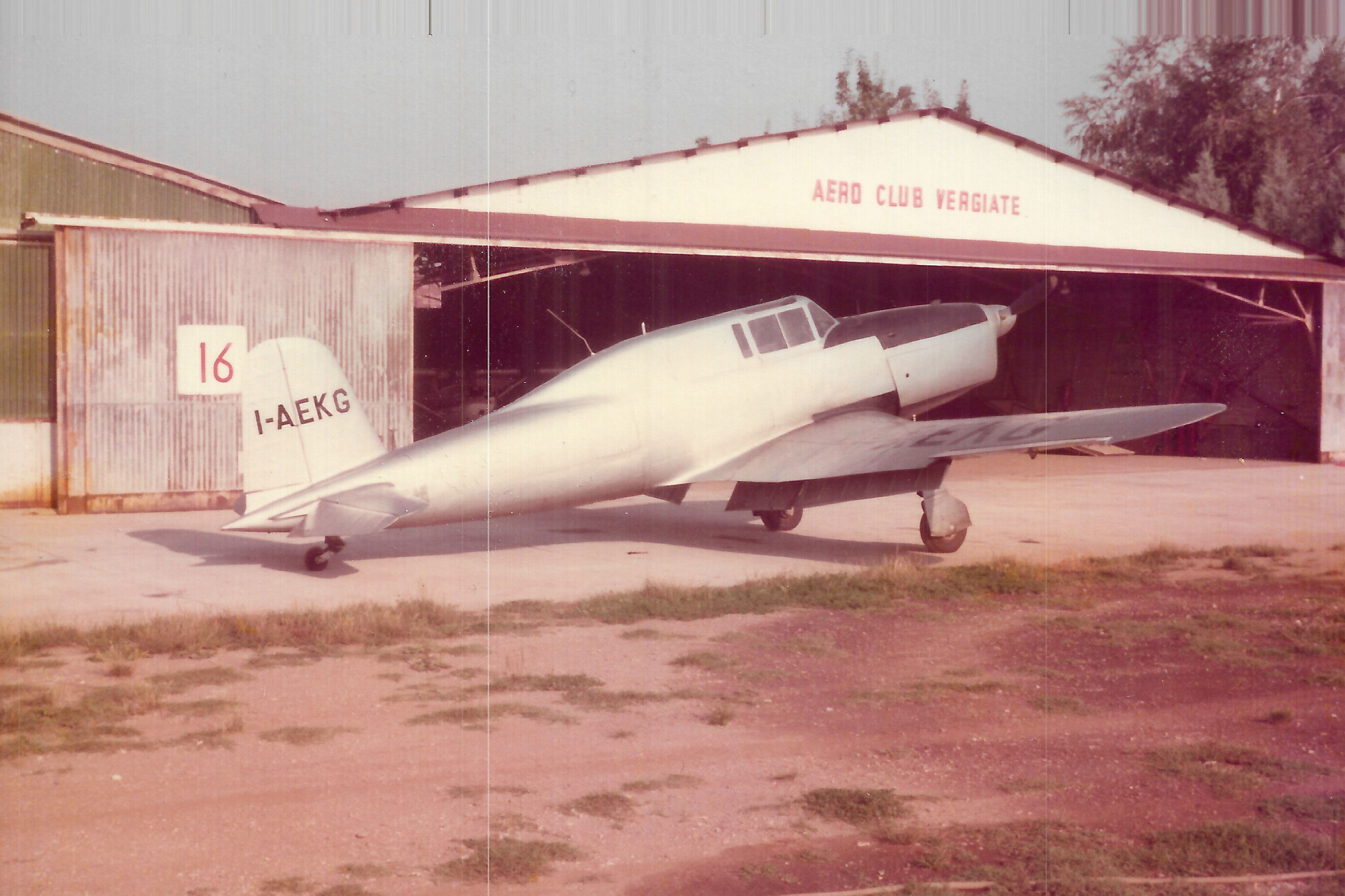 FIAT G.46 seen at Vergiate Airport Italy 
