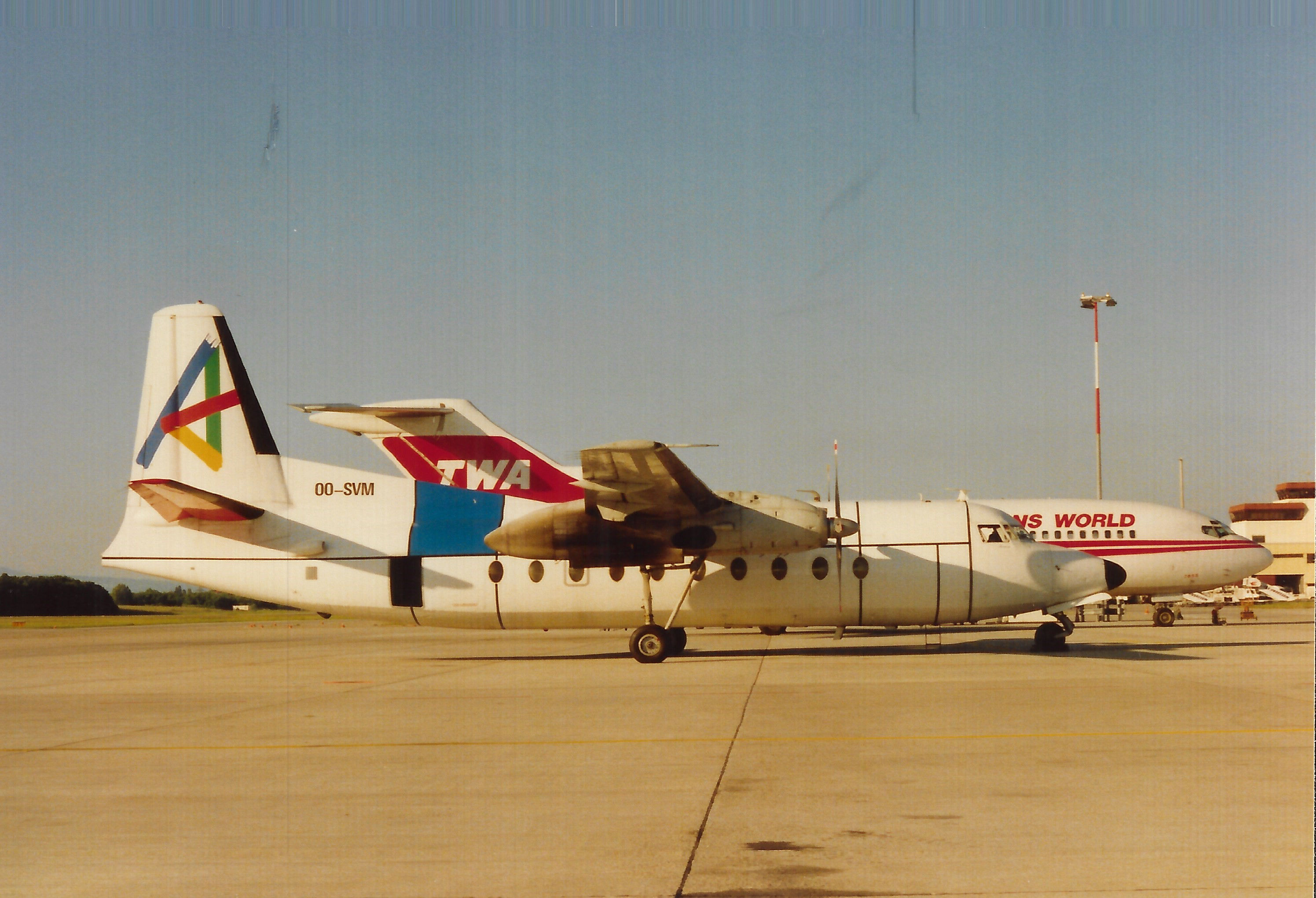 PH-AJU Douglas DC-2 OO-SVM Fokker F_27 Glanders GVA jul 1991